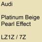 Preview: Audi, Platinum Beige Pearl Effect, LZ1Z / 7Z.